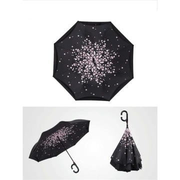2017 Creative Big C Handle Men Inverted Umbrella
