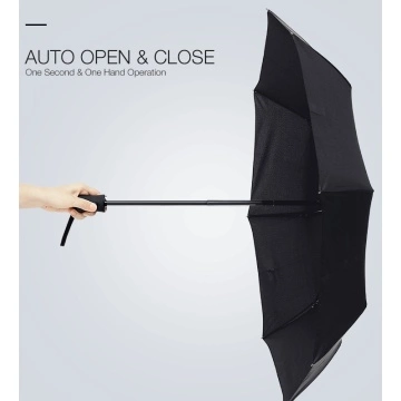 自动折叠防紫外线男式雨伞