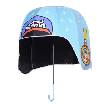 圆顶坚固的头盔形儿童雨伞