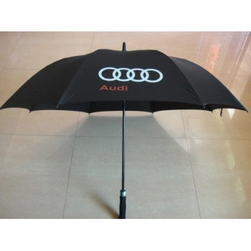 汽车品牌黑色广告高尔夫雨伞