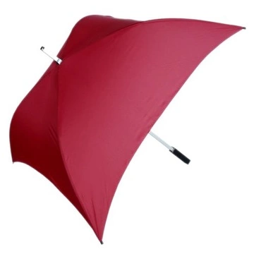 28''Manual Advertising golf fiber square umbrellas