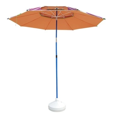 Adjustable tilt mechanism outdoor fishing umbrella