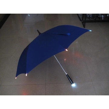 LED商务雨伞创意手电筒防风折叠