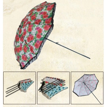 180cm dia wind resistent beach umbrella with tassels
