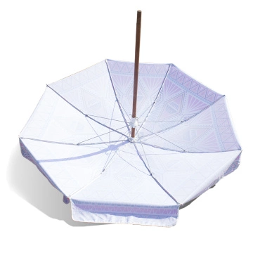 促销防紫外线木杆沙滩伞