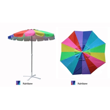 Wholesale Rainbow Multi Color Patio Beach Umbrella