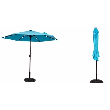 LED light solar power garden outdoor umbrella parasol