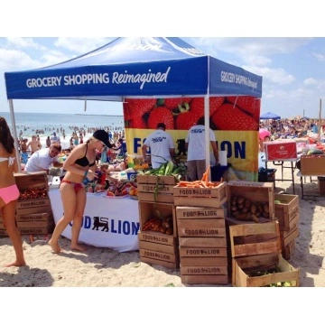 Folding UV resistant promotion beach tent for festivals
