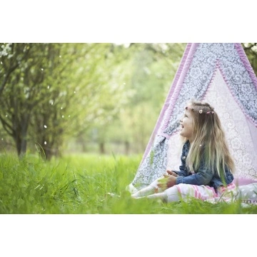 Indian Wigwam Style Cotton Printing Tent for Kids