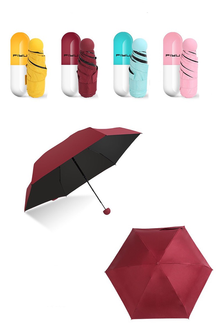 MINI Anti-UV For Ladies Women Capsule Samll Umbrellas04