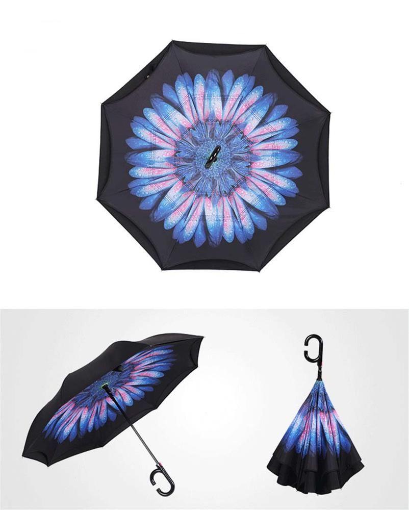 2017 Creative Big C Handle Men Inverted Umbrella03