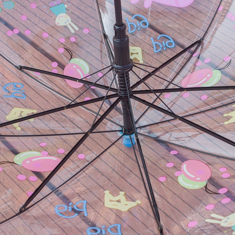 Kid Peppa Pig Auto Promotion Transparent Rain Umbrella01