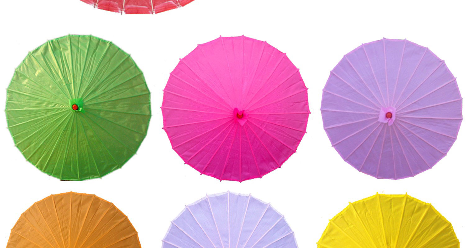 Fancy Colorful Paper Wedding Craft Umbrella different color