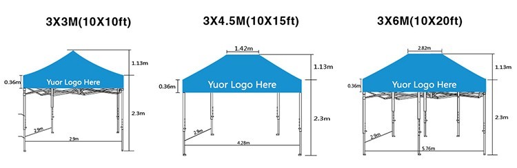 Promotion customized trade show outdoor canopy tent