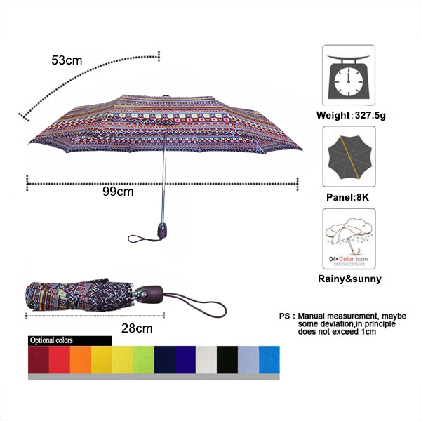 Auto open and close Scottish style folding men umbrella