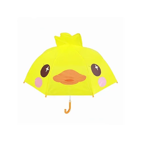 21 Inch 3D Yellow Duck Kids Umbrella