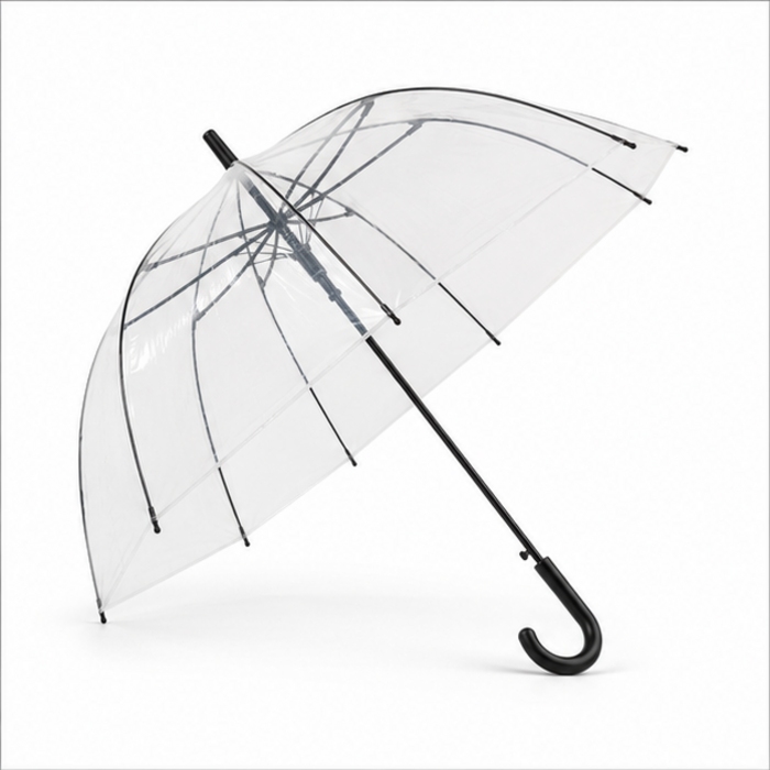 Custom 23-Inch Transparent PVC Birdcage Umbrella Custom 23-Inch Transparent PVC Birdcage Umbrella