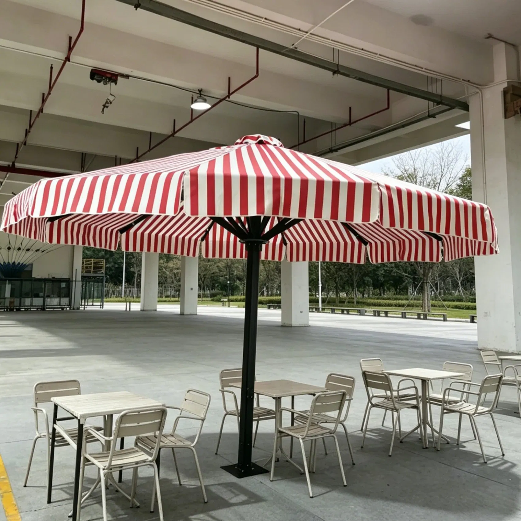 Custom 3×3m to 6×6m Heavy-Duty Commercial Patio Umbrella Custom 3×3m to 6×6m Heavy-Duty Commercial Patio Umbrella
